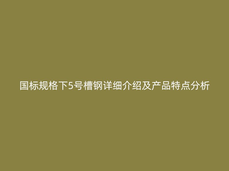 國(guó)標(biāo)規(guī)格下5號(hào)槽鋼詳細(xì)介紹及產(chǎn)品特點(diǎn)分析
