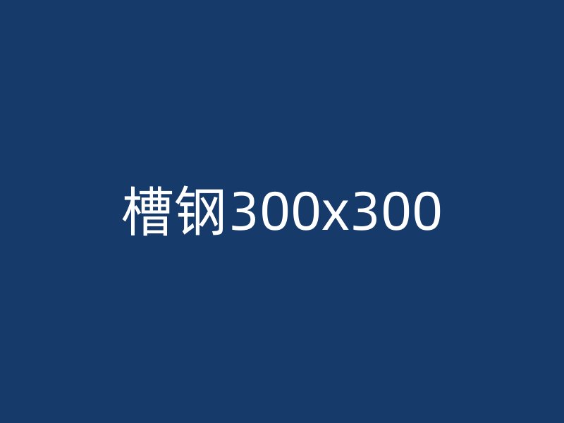 槽鋼300x300