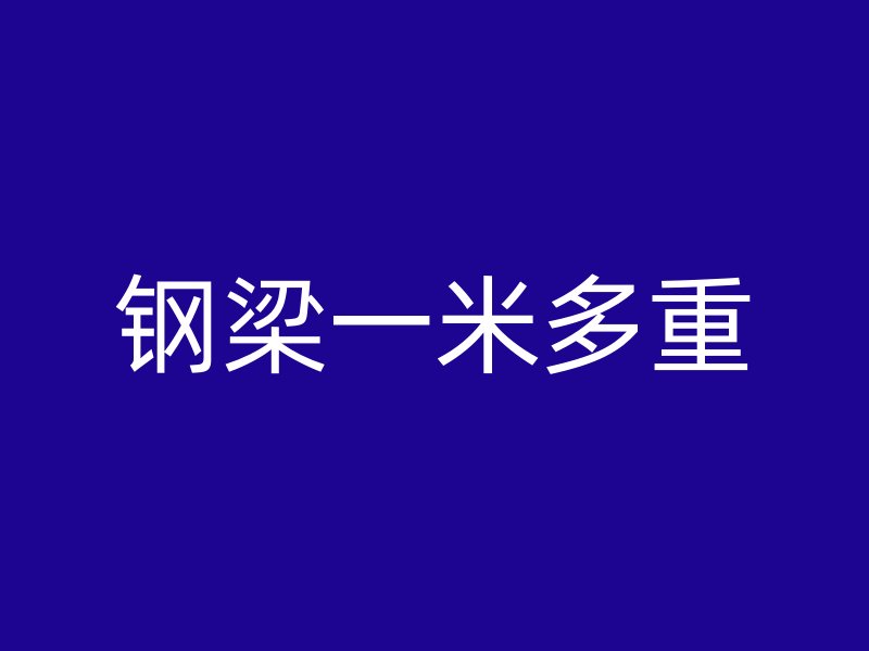 鋼梁一米多重