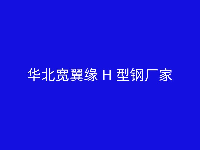 華北寬翼緣 H 型鋼廠家